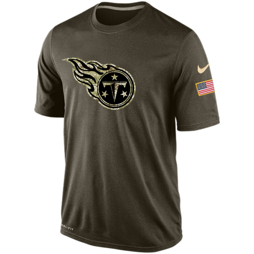 NFL Tennessee Titans Nike Olive Salute To Service KO Performance Dri-FIT T-Shirt